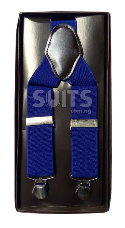 Plain RoyalBlue Suspender