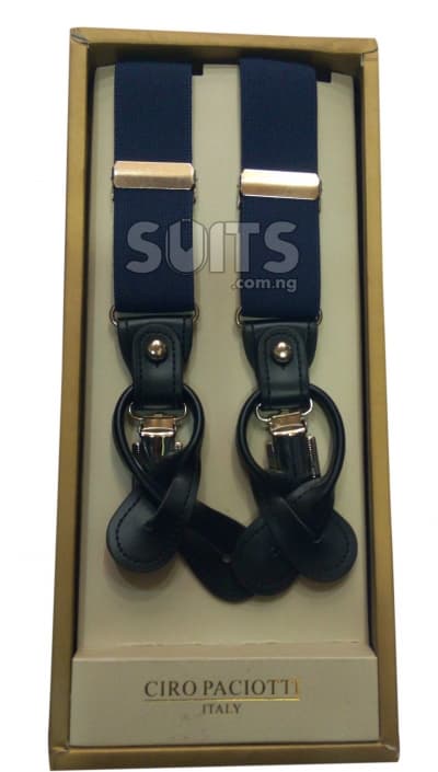 Plain NavyBlue Suspender