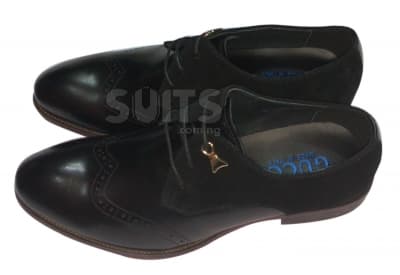 Black Leather Derby Shoe