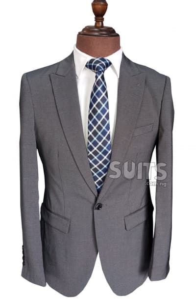 Plain Grey Suit with hidden dots by Pabbucci
