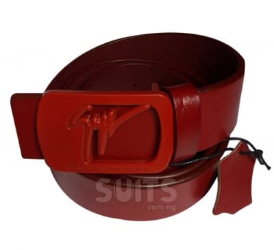 Red Leather Belt By Zanotti