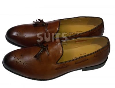 Brown Leather Tassel Loafer