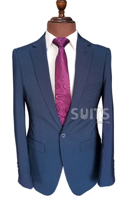 Light NavyBlue Suit with hidden dots by Pabbucci