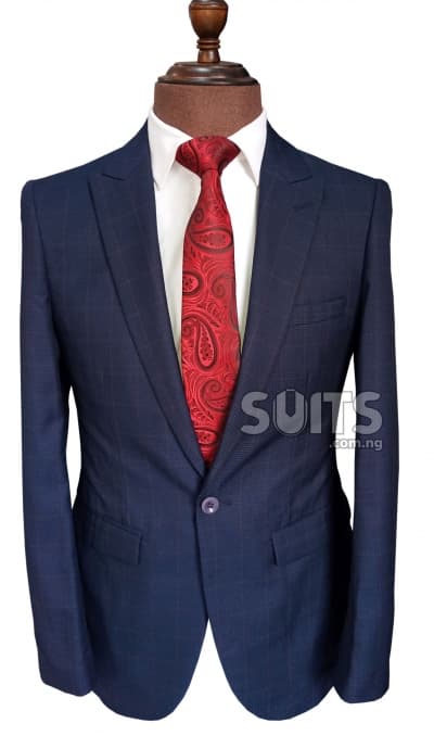 NavyBlue hidden draft business Suit by Pabbucci