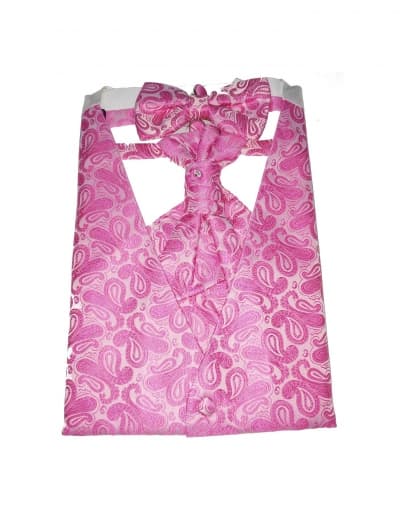 Pink flowered Cravat