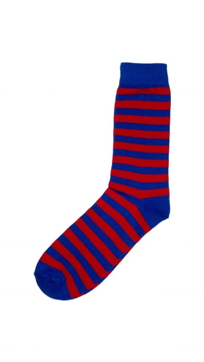 Blue&Red streak Sock