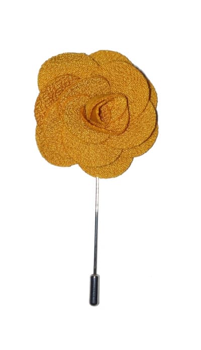 Golden Colour Lapel Flower