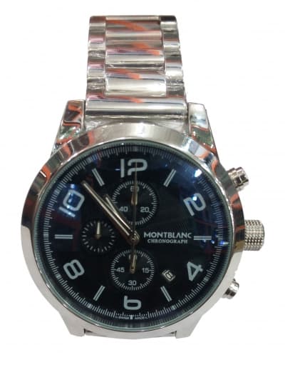 Montblanc Silver Chronograph Watch