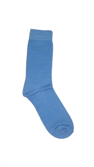 Plain Sky Blue Sock