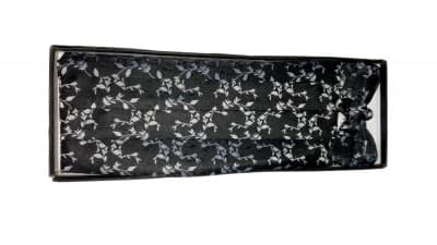 BlackWhite flowered Waist-band
